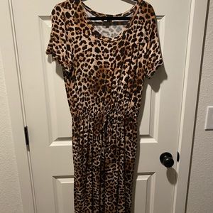 Leopard Below Knee Dress